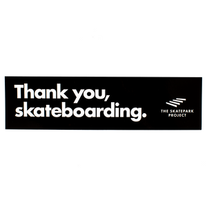 “Thank You Skateboarding” TSP Bumper Sticker
